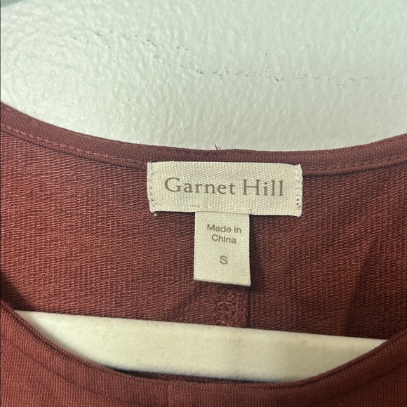 Garnet Hill Sleeveless Asymmetrical Hem Midi Dress Orange Brown Tencel Blend S - Picture 3 of 6